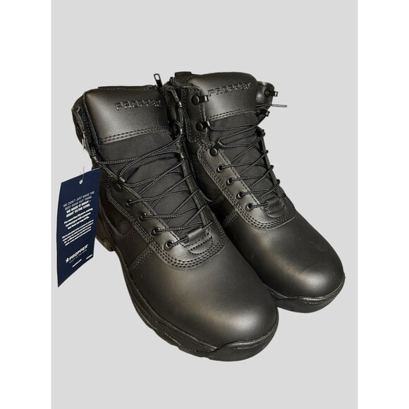 Propper Men’s Series 100 6” Side Zip Boot 11.5 Black Full Grain Leather Tactical - Picture 1 of 9